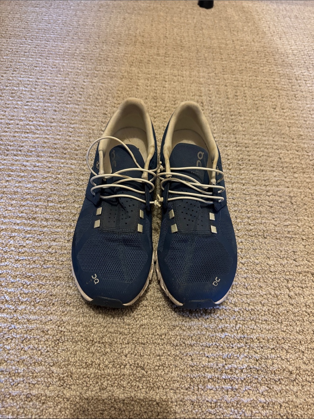 On Running Women’s Cloud Running Shoes in Navy and White